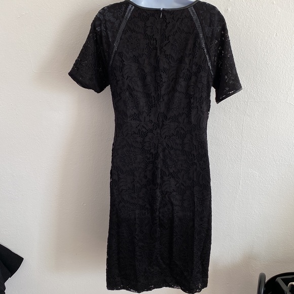 NWOT Lauren Ralph Lauren Lace Leather Trim - Picture 6 of 11